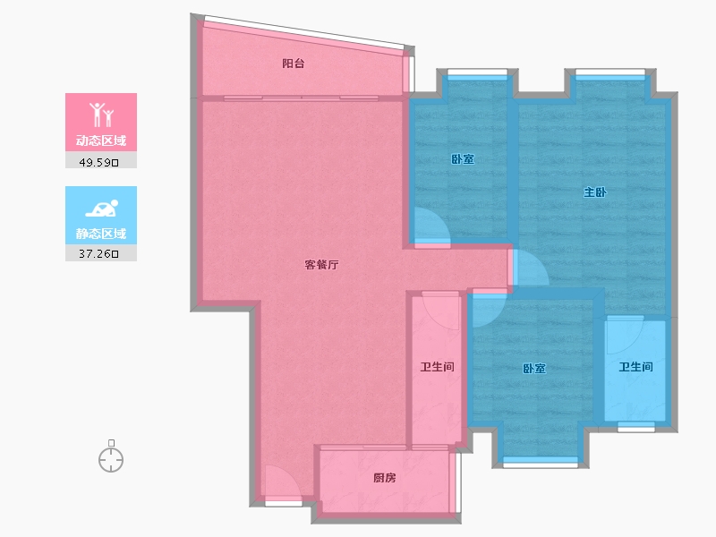 广东省-深圳市-中南花园-77.24-户型库-动静分区