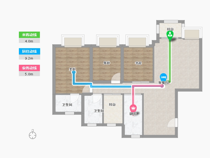 广东省-深圳市-裕盛华庭-78.52-户型库-动静线