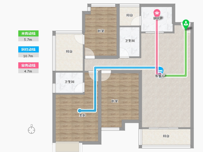 广东省-深圳市-华侨城四海云亭-102.50-户型库-动静线