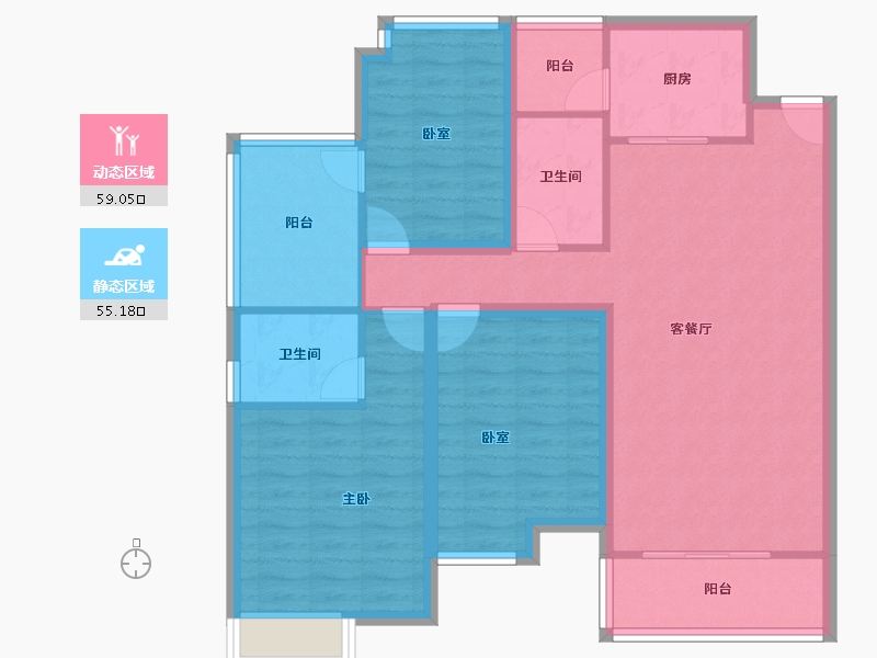 广东省-深圳市-华侨城四海云亭-102.50-户型库-动静分区