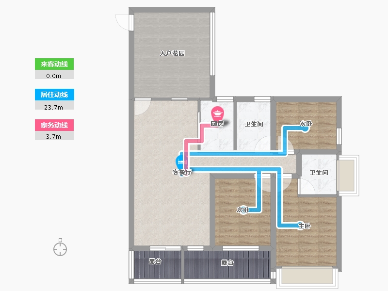 广东省-深圳市-壹克拉-92.77-户型库-动静线