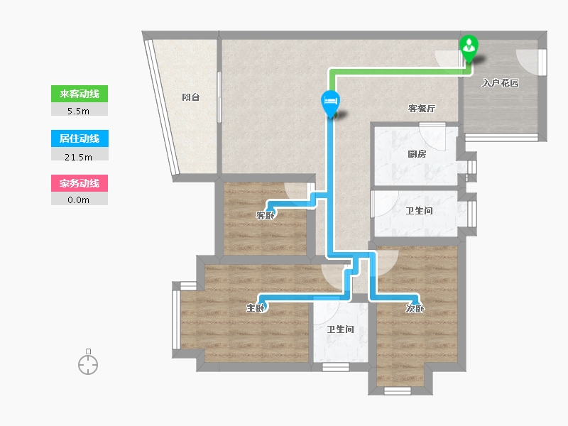 广东省-深圳市-名居绿海名居-77.87-户型库-动静线