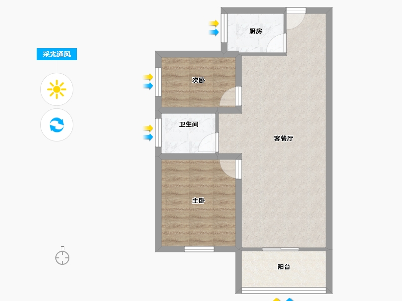 广东省-深圳市-泰华锦绣城-62.50-户型库-采光通风