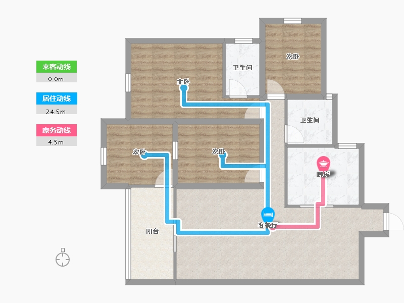 广东省-深圳市-鸿景园-101.15-户型库-动静线