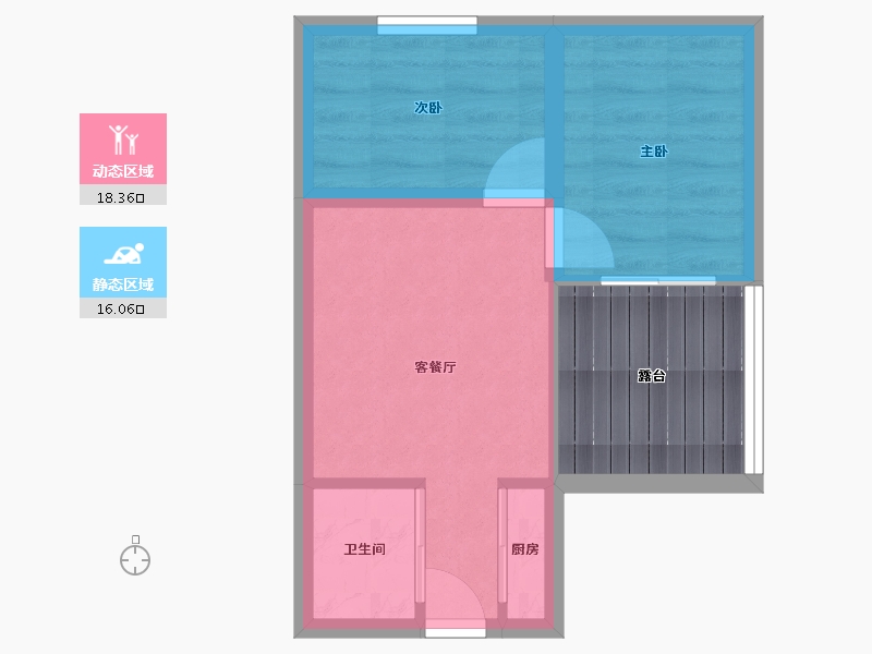 广东省-深圳市-新一代国际公寓-36.46-户型库-动静分区