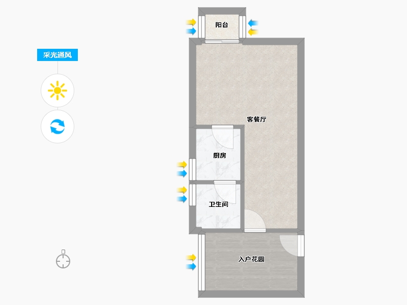 广东省-深圳市-双龙花园-32.76-户型库-采光通风