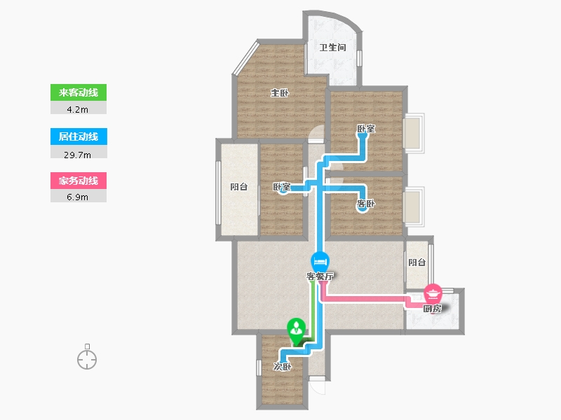 广东省-深圳市-阳光带海滨城(二期)-127.94-户型库-动静线