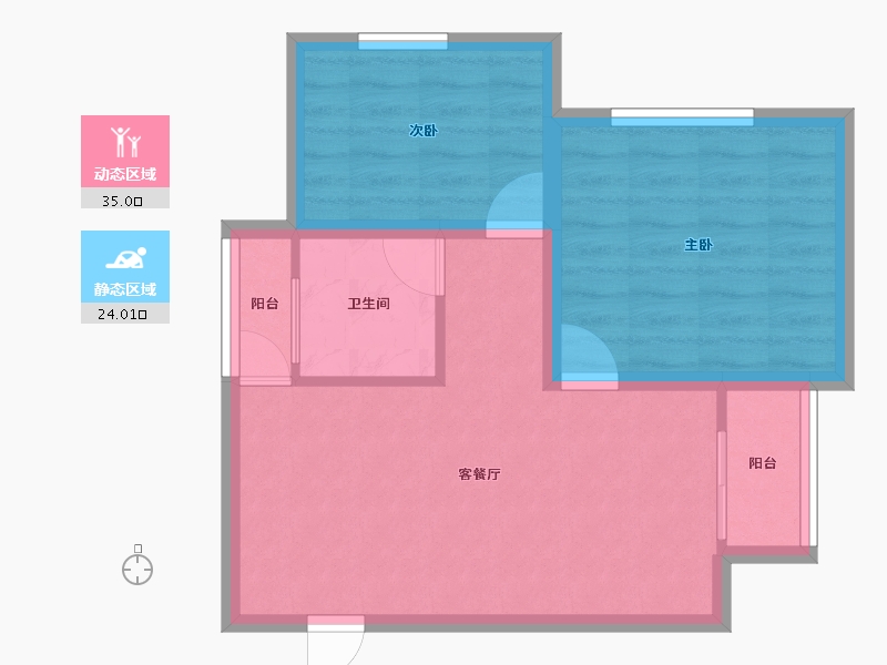 广东省-深圳市-友邻公寓-52.52-户型库-动静分区