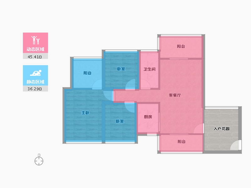 广东省-深圳市-流塘阳光-81.38-户型库-动静分区