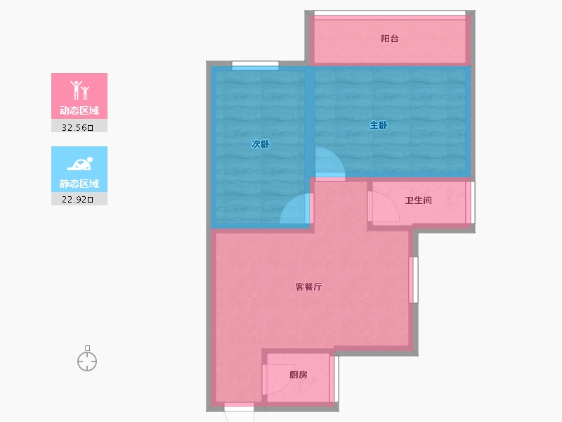 广东省-深圳市-愉康花园-48.64-户型库-动静分区