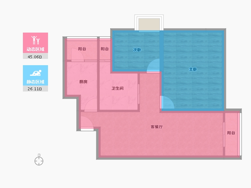 广东省-深圳市-万裕椰风海岸-63.01-户型库-动静分区