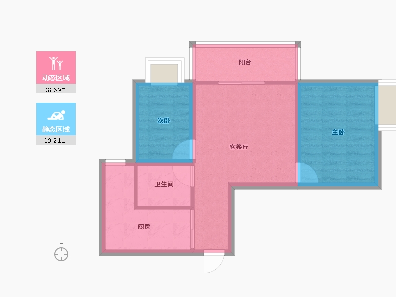 广东省-深圳市-鼎太风华(七期)-51.12-户型库-动静分区