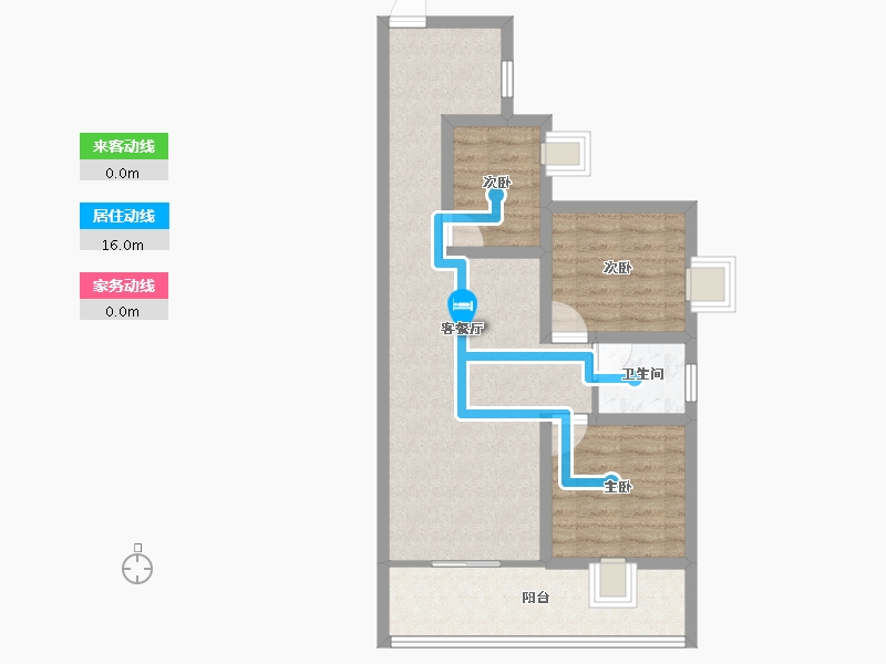 广东省-深圳市-碧海富通城三期-65.81-户型库-动静线