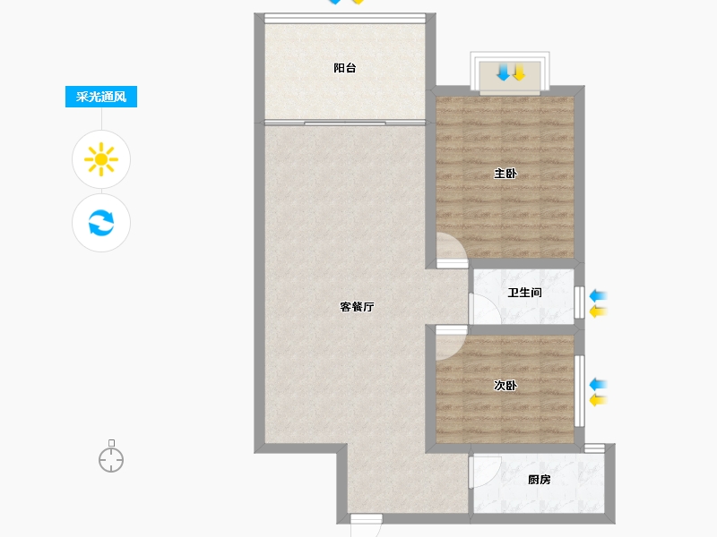 广东省-深圳市-碧榕湾-81.15-户型库-采光通风