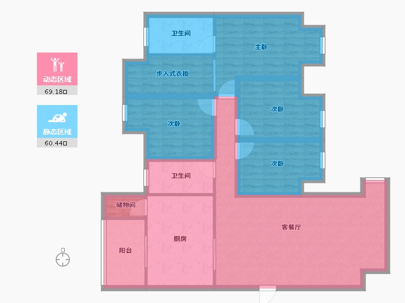 广东省-深圳市-星海名城(六期)-115.48-户型库-动静分区