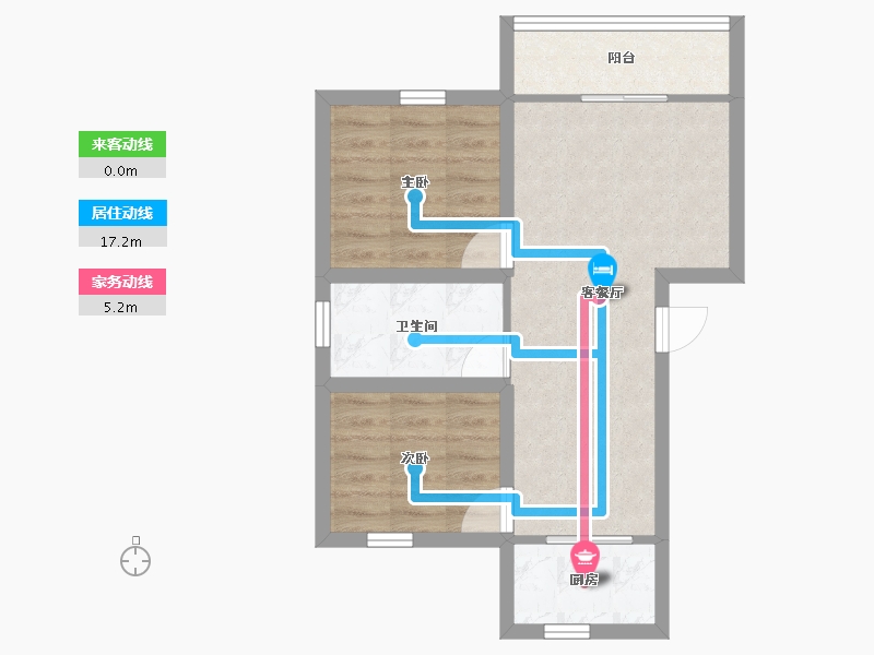 广东省-深圳市-华天花园-52.05-户型库-动静线