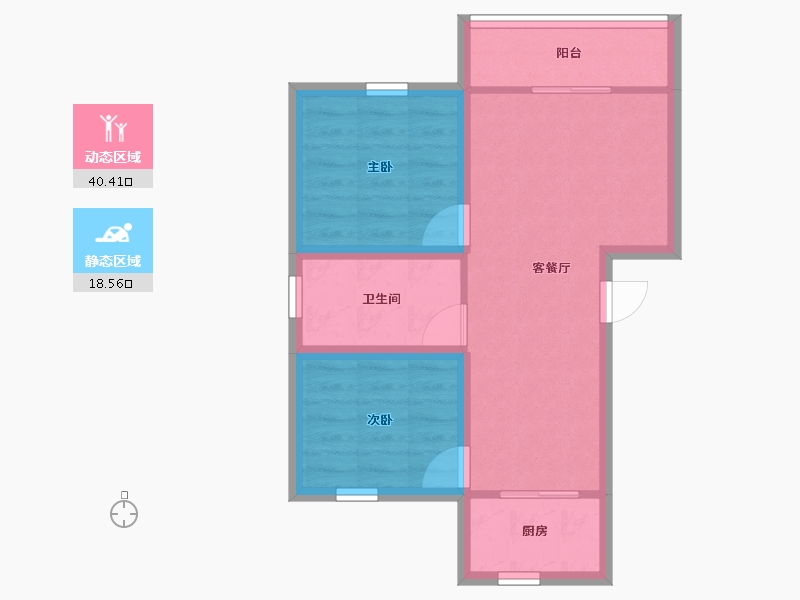 广东省-深圳市-华天花园-52.05-户型库-动静分区