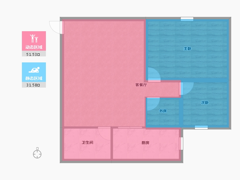 广东省-深圳市-文峰华庭-75.11-户型库-动静分区