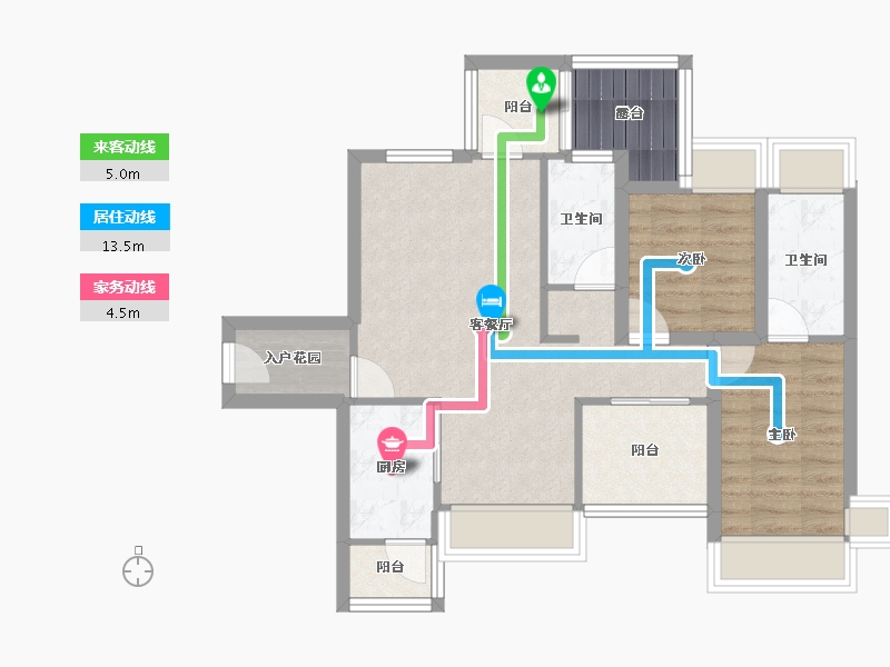 广东省-深圳市-和成世纪名园-69.24-户型库-动静线