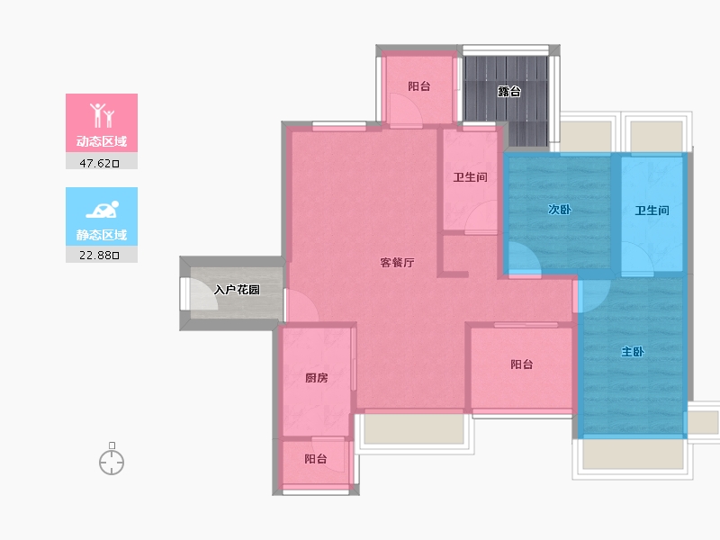 广东省-深圳市-和成世纪名园-69.24-户型库-动静分区