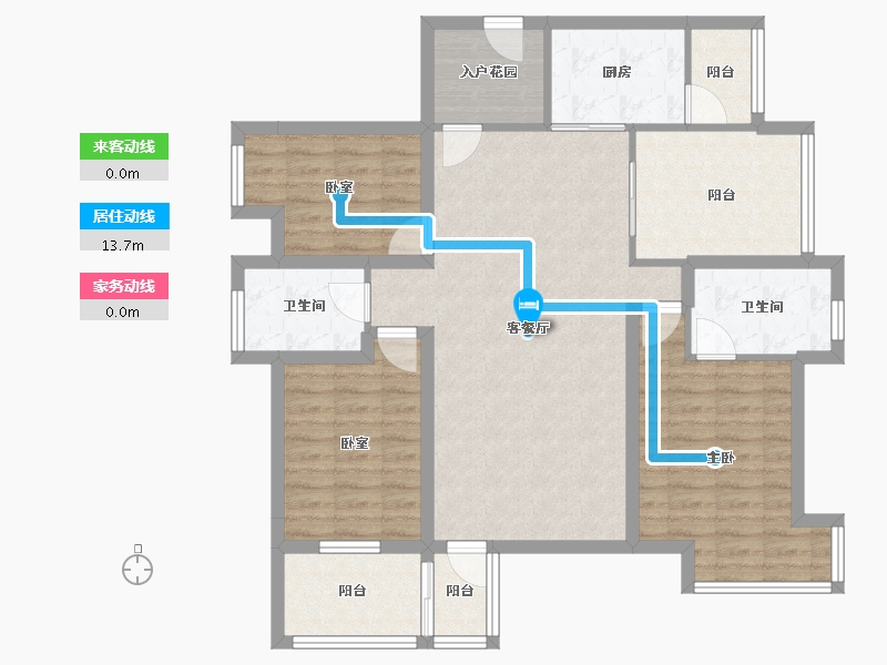 广东省-深圳市-和成世纪名园-104.09-户型库-动静线