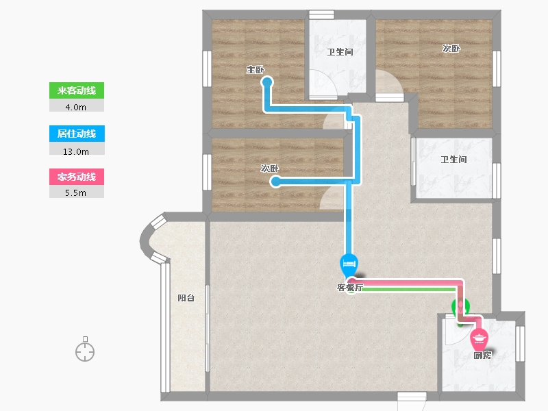 广东省-深圳市-金泰花园-82.41-户型库-动静线