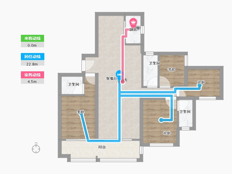 广东省-深圳市-流塘阳光-69.04-户型库-动静线