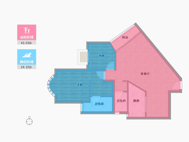 广东省-深圳市-前海花园-60.08-户型库-动静分区