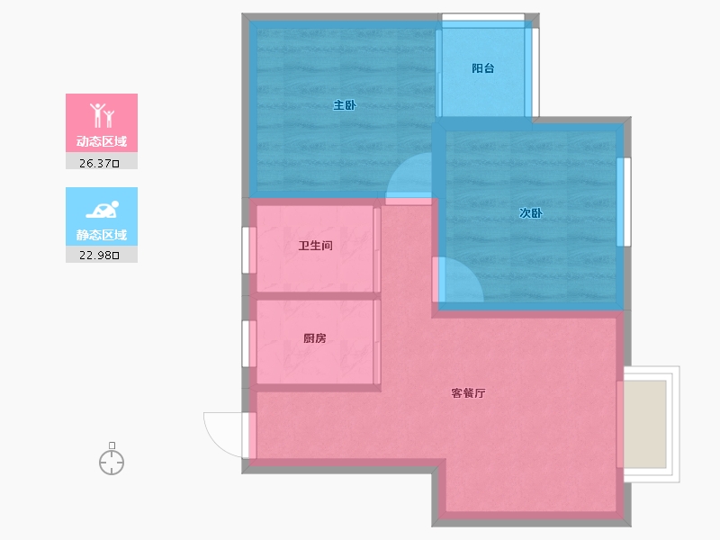 广东省-深圳市-时代骄子大厦-43.29-户型库-动静分区