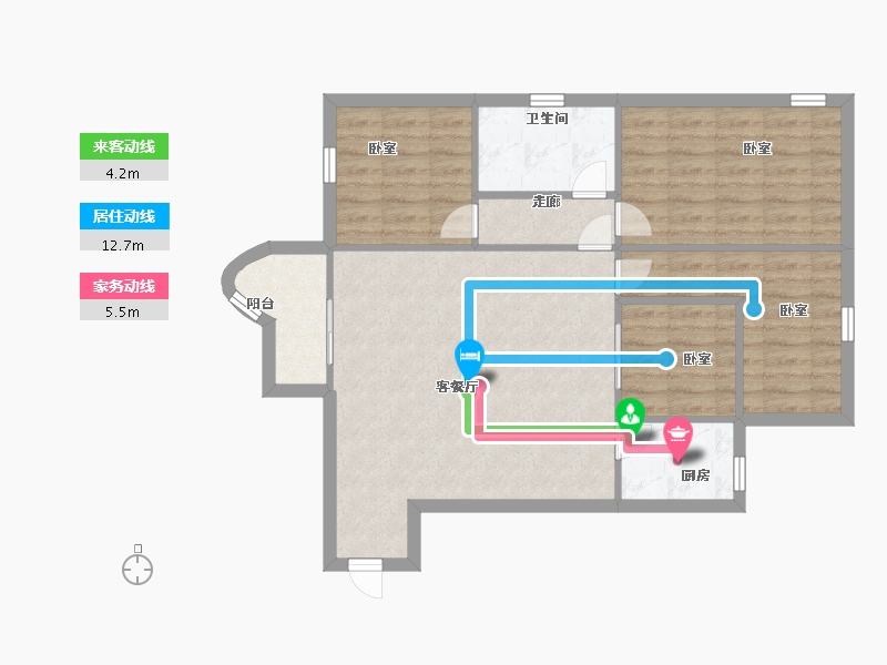 广东省-深圳市-东方海雅居-80.00-户型库-动静线