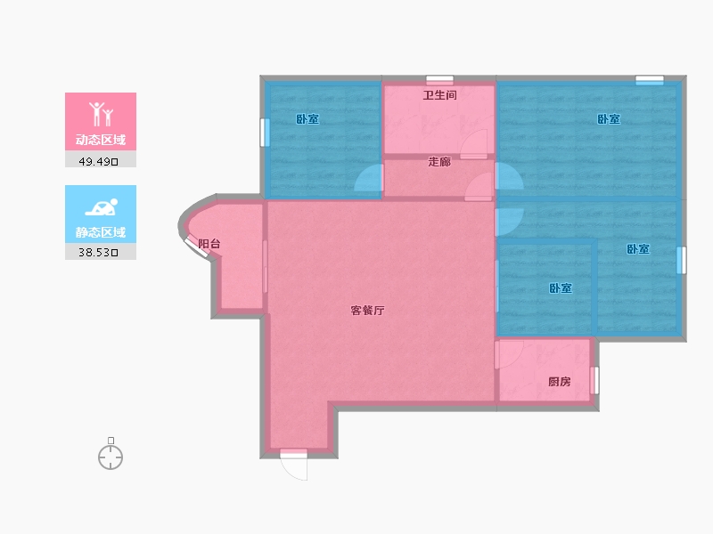 广东省-深圳市-东方海雅居-80.00-户型库-动静分区