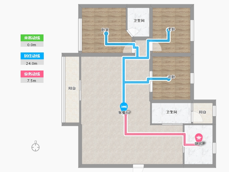 广东省-深圳市-山水情家园-95.91-户型库-动静线