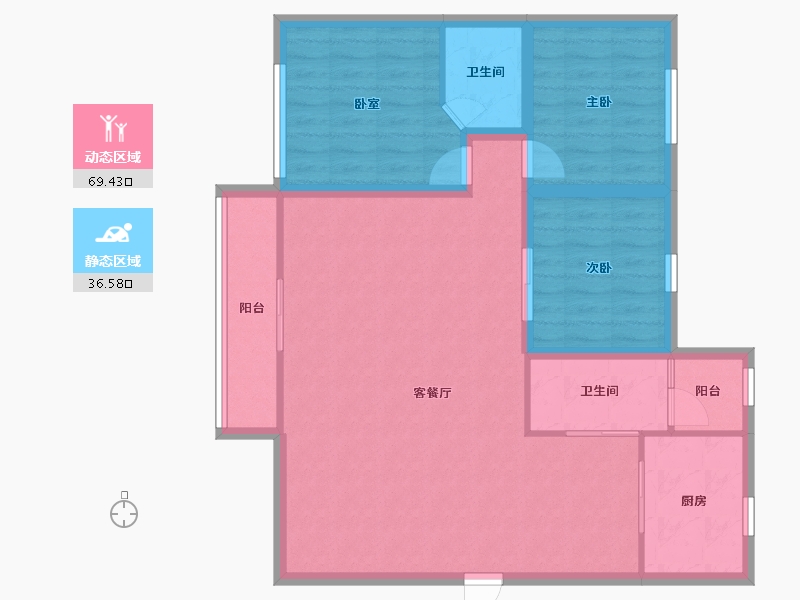 广东省-深圳市-山水情家园-95.91-户型库-动静分区