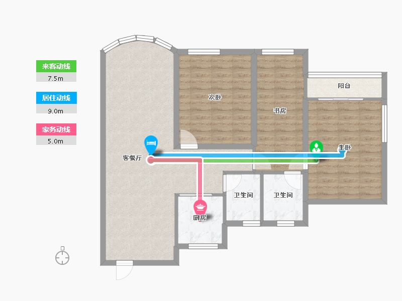 广东省-深圳市-南海城中心-93.09-户型库-动静线