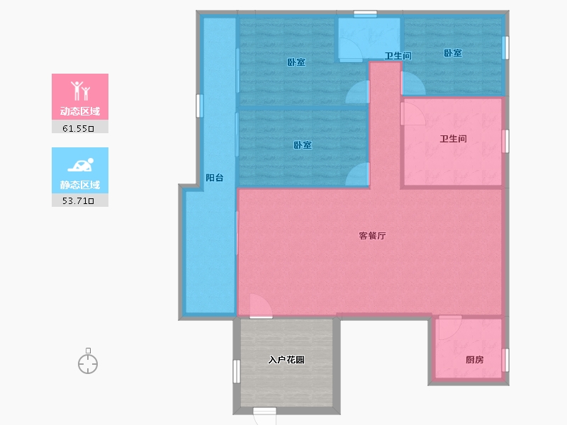 广东省-深圳市-名家富居-115.87-户型库-动静分区