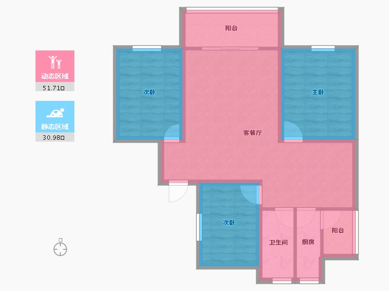 广东省-深圳市-南光花园-73.45-户型库-动静分区