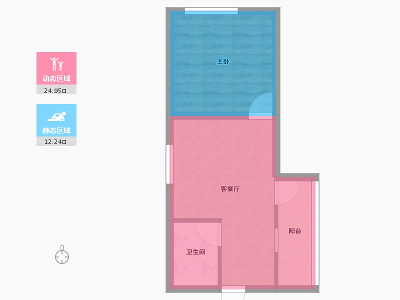 广东省-深圳市-新一代国际公寓-32.83-户型库-动静分区