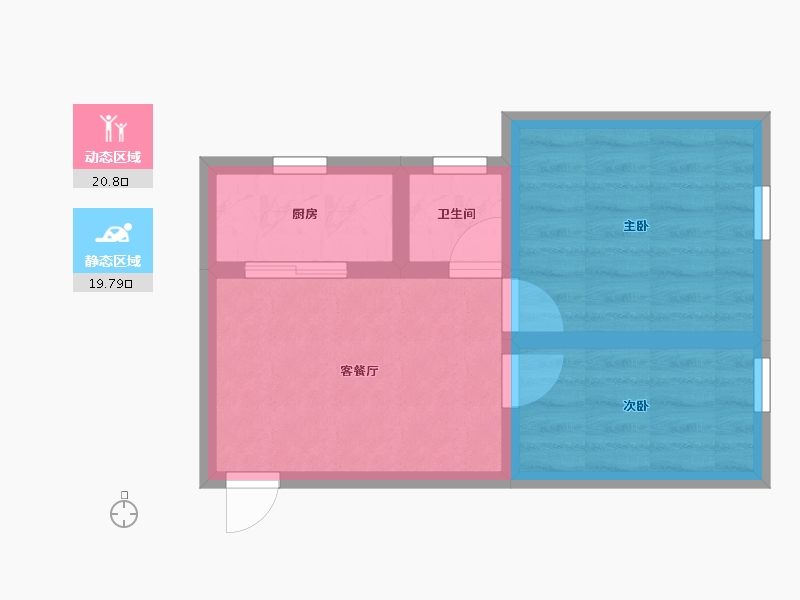 广东省-深圳市-新鹏苑-35.30-户型库-动静分区