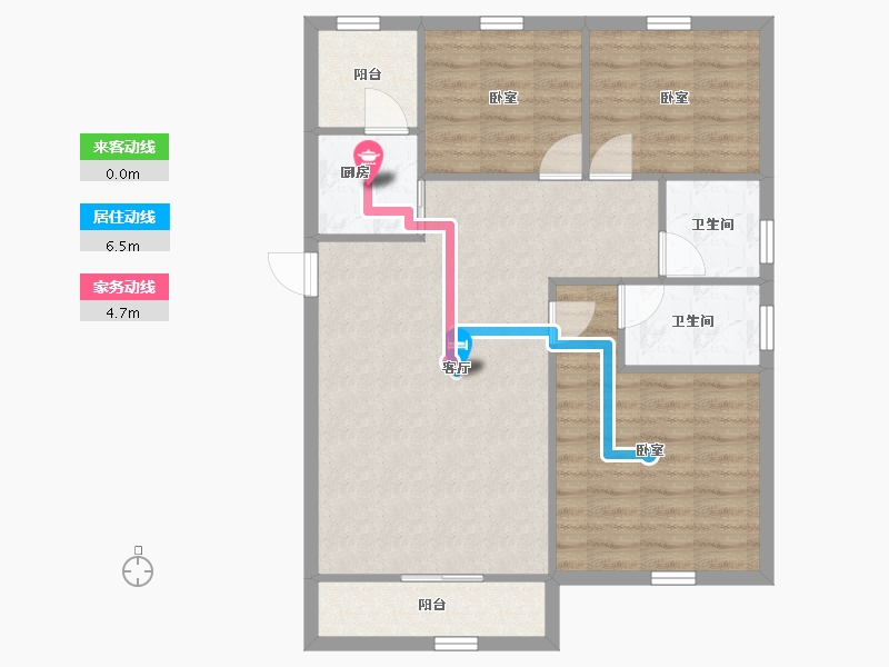 广东省-深圳市-万裕椰风海岸-81.30-户型库-动静线