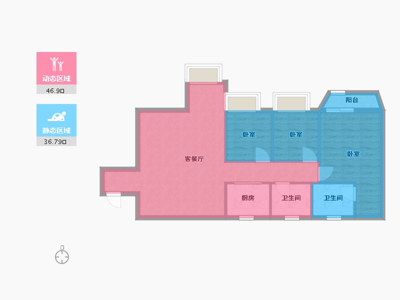 广东省-深圳市-海典居-75.42-户型库-动静分区