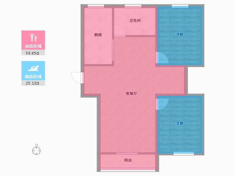 广东省-深圳市-金山花园-73.64-户型库-动静分区