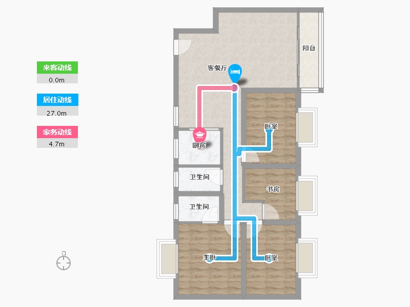 广东省-深圳市-东方半岛花园-81.01-户型库-动静线