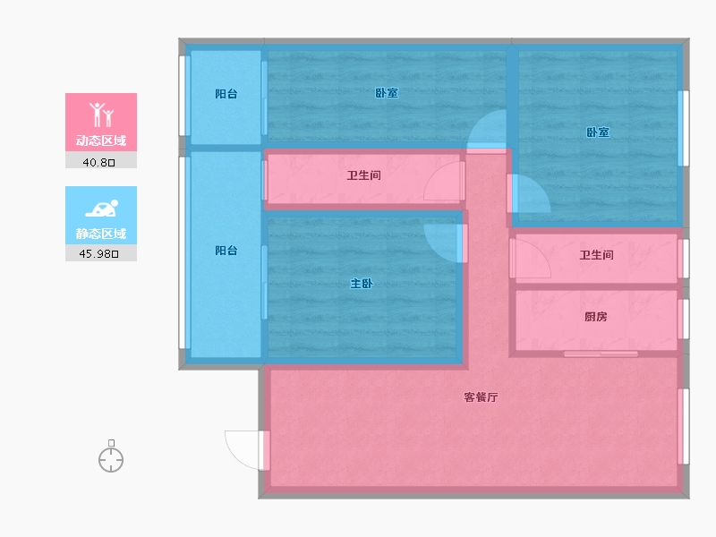 广东省-深圳市-保利上城-76.22-户型库-动静分区