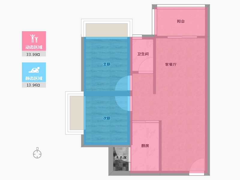 广东省-深圳市-万科金色领域-43.47-户型库-动静分区