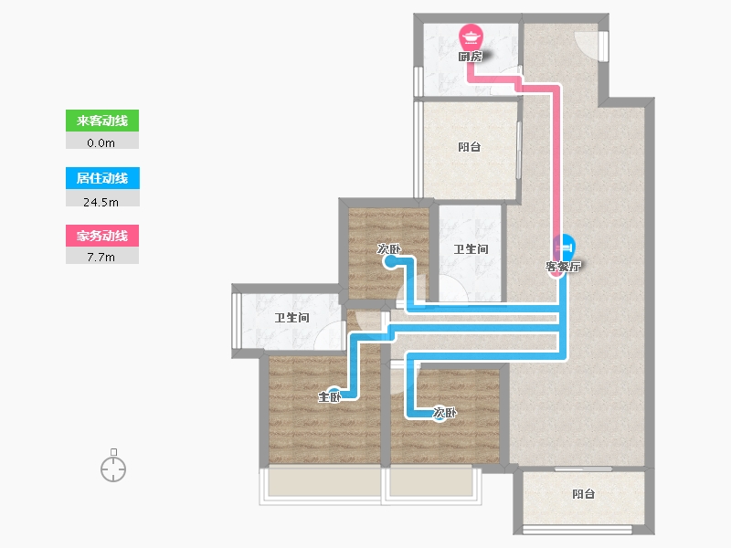 广东省-深圳市-全盛紫悦龙庭-88.58-户型库-动静线