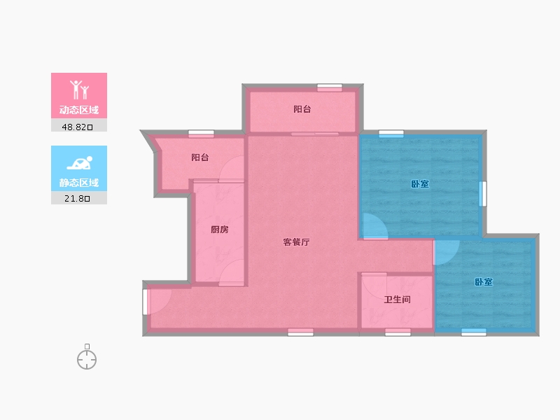 广东省-深圳市-华润城润府一期-63.51-户型库-动静分区