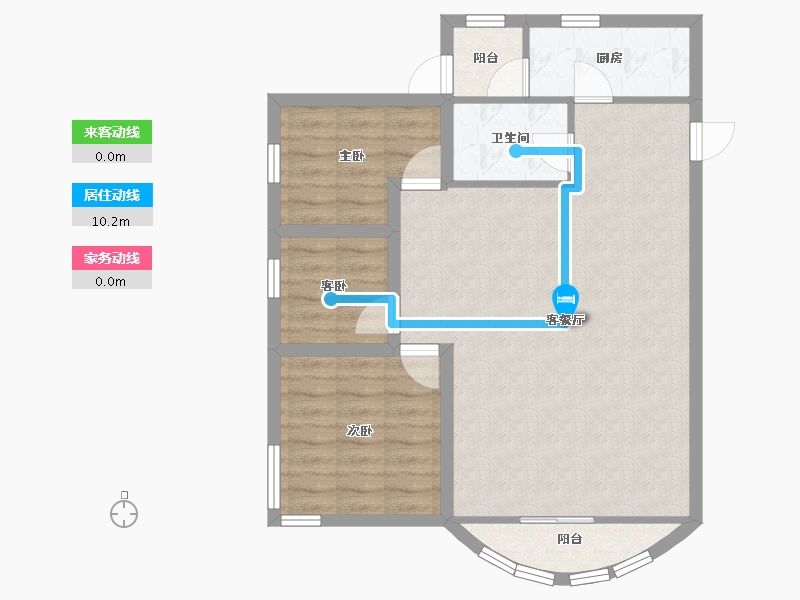 广东省-深圳市-南景苑大厦-76.33-户型库-动静线