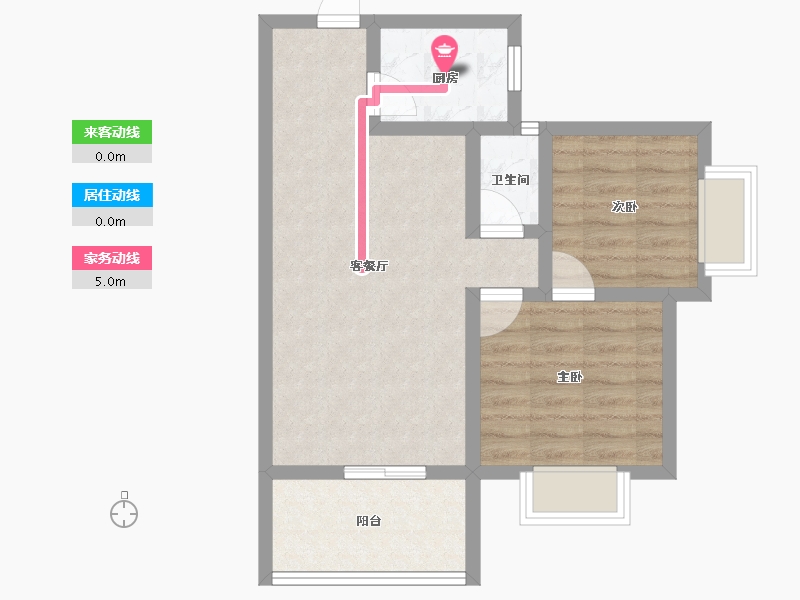 广东省-深圳市-富通蟠龙居-56.81-户型库-动静线