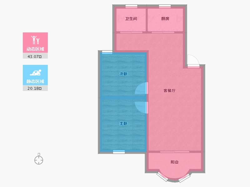 广东省-深圳市-新安园-56.42-户型库-动静分区