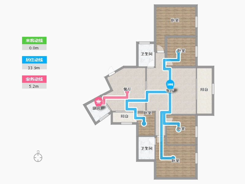 广东省-深圳市-恒丰理想居-142.71-户型库-动静线